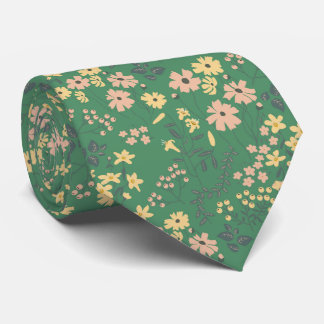 Moderne Boho Bloemendonk Patroon Stropdas