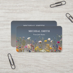 Moderne Boho Bloemenkraft Visitekaartje