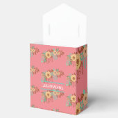 Moderne Boho Bloemenroze Bedankdoosjes (Geopend)