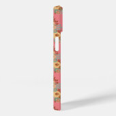 Moderne Boho Bloemenroze Case-Mate iPhone Case (Achterkant / Rechts)