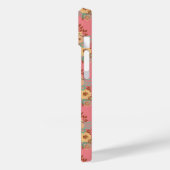 Moderne Boho Bloemenroze Case-Mate iPhone Case (Achterkant / Links)