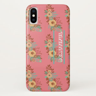 Moderne Boho Bloemenroze Case-Mate iPhone Case