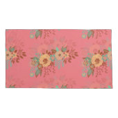 Moderne Boho Bloemenroze Kussensloop (Achterkant-Links)