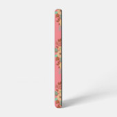 Moderne Boho Bloemenroze Samsung Galaxy Hoesje (Linkerkant)