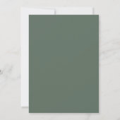 Moderne Boho Bloemige Geel Groene Aardse Trouwdag Kaart (Achterkant)