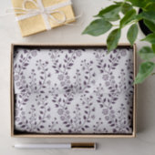 Moderne Boho Bloemmotief Pruim Wit Tissuepapier (Geschenk)