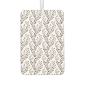 Moderne Boho Bloempatroon Pr Plum Wit Luchtverfrisser (Achterkant)