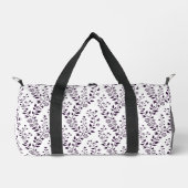 Moderne Boho Bloempatroon Pr Plum Wit Plunjezak (Voorkant)