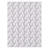 Moderne Boho Bloempatroon Pr Plum Wit Tafelkleed (Voorkant)
