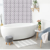Moderne Boho Bloempatroon Pr Plum Wit Tegeltje