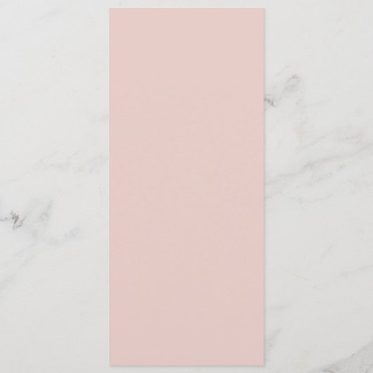 Moderne Boho Blush Bloemen Menu (Achterkant)