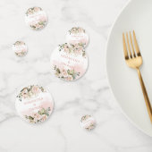 Moderne Boho blush roze bloemengoud schittert Confetti (Groep)