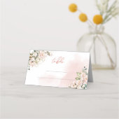 Moderne Boho blush roze rozen bloemengoud sparkles Plaatskaartje (Voorkant)