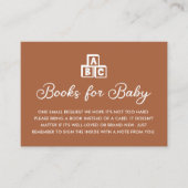 Moderne Boho boeken voor Baby Kaart (Voorkant)