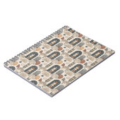 Moderne Boho Bogen op Crème, Spiraal Notebook Notitieboek (Linkerzijde)