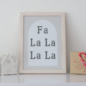 Moderne Boho Boog | Beige Fa La La Muur Kunstprint Poster