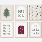 Moderne Boho Boog | Beige Fa La La Muur Kunstprint Poster