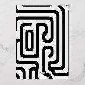 Moderne Boho Boog Foto Afstudeer Uitnodiging (Achterkant)