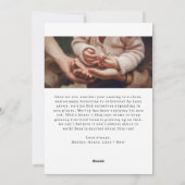 Moderne boho boog vreugdevolle vier foto kerst feestdagenkaart (Achterkant)