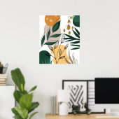 Moderne boho botanische abstracte geometrische vor poster (Thuiskantoor)