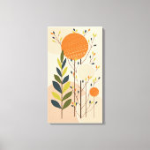 Moderne Boho, Botanische en Geometrische stijl Tab Canvas Afdruk (Voorkant)