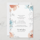 Moderne boho botanische multi fotocollage bruiloft bedankkaart (Achterkant)