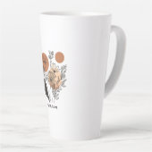 Moderne Boho Botanische Wilde Bloem Koffiemok Latte Mok (Rechterhoek)