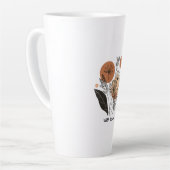 Moderne Boho Botanische Wilde Bloem Koffiemok Latte Mok (Linkerhoek)