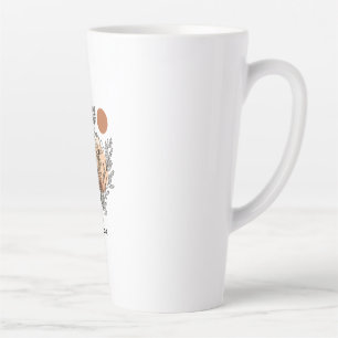 Moderne Boho Botanische Wilde Bloem Koffiemok Latte Mok
