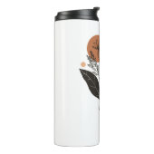 Moderne Boho Botanische Wilde Bloem Koffiemok Thermosbeker (Gedraaid links)