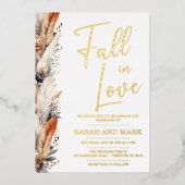 Moderne Boho bruiloft uitnodiging | Echt (Voorkant)