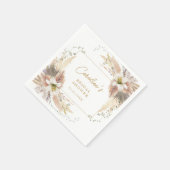 Moderne Boho Bruiloftsshower Servetten (Hoek)