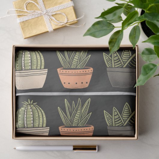 Moderne Boho Cactus Collectie C9 Decoupage Tissuepapier (Geschenk)