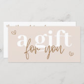 Moderne Boho Cadeaubon Certificaat (Voorkant / Achterkant)