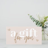 Moderne Boho Cadeaubon Certificaat (Staand voorkant)