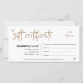 Moderne Boho Cadeaubon Certificaat (Achterkant)