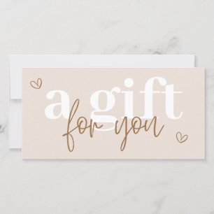 Moderne Boho Cadeaubon Certificaat