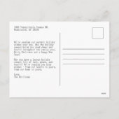 Moderne Boho Chic-boog Kerstkaart   Feestdagenkaart (Achterkant)