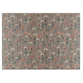 Moderne Boho Chic Wildflower Patroon Snijplank (Voorkant)