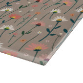 Moderne Boho Chic Wildflower Patroon Snijplank (Hoek)