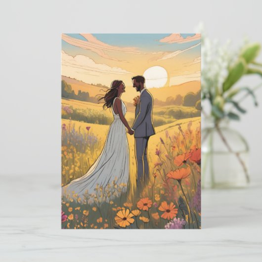 Moderne boho chique herfst Bewaar de datumkaarten Kaart (Staand voorkant)