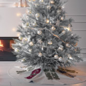 Moderne Boho Christmas Polka Dot Cadeau Boomrok Kerstboom Rok