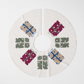 Moderne Boho Christmas Polka Dot Cadeau Boomrok Kerstboom Rok