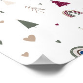 Moderne Boho Christmas Wall Art Print (Hoek)