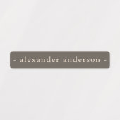 Moderne Boho Color Pallet Waterdichte Naam Labels (Design 2)