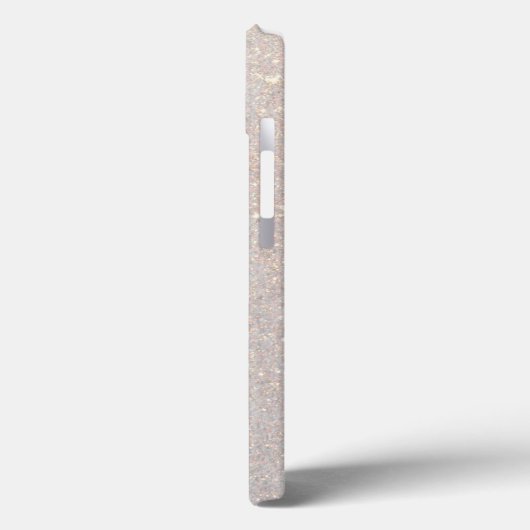 Moderne Boho Crème Glitters Discrete Beginletters Case-Mate iPhone Case (Achterkant / Links)