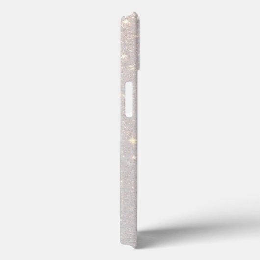 Moderne Boho Crème Glitters Discrete Beginletters Case-Mate iPhone Case (Achterkant / Rechts)