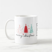 Moderne Boho Custom Logo Christmas Gift Mok (Links)