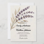 Moderne Boho Designer Huwelijksuitnodiging Kaart (Voorkant)