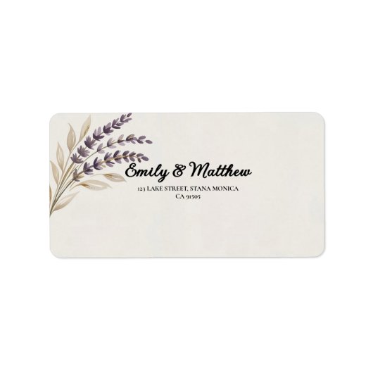 Moderne Boho Designer Retour-adreslabels Etiket (Voorkant)